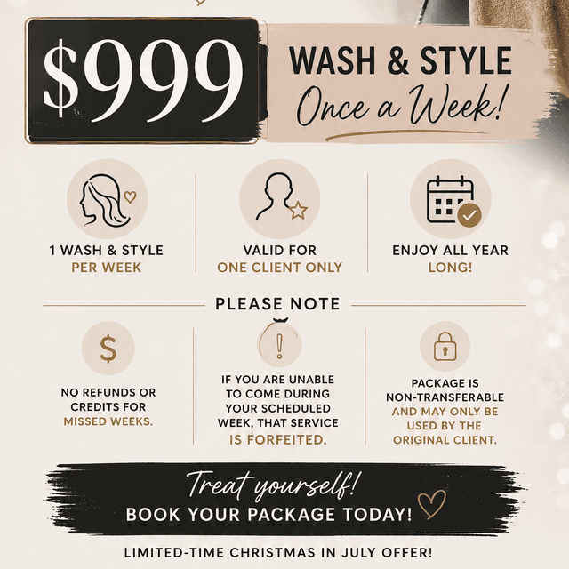 Wash and style deal at Shala Styles LLC in Plant City, FL